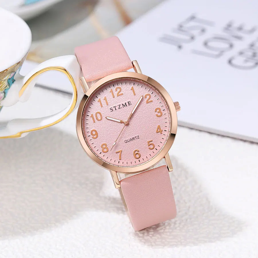 Women's Luminous Leather Watch
