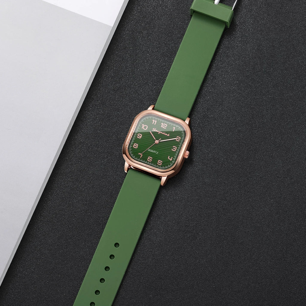 Women's Square Arabic Dial Watch