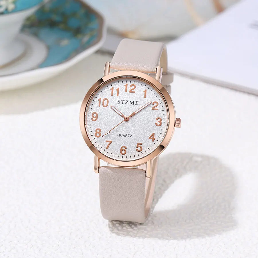Women's Luminous Leather Watch