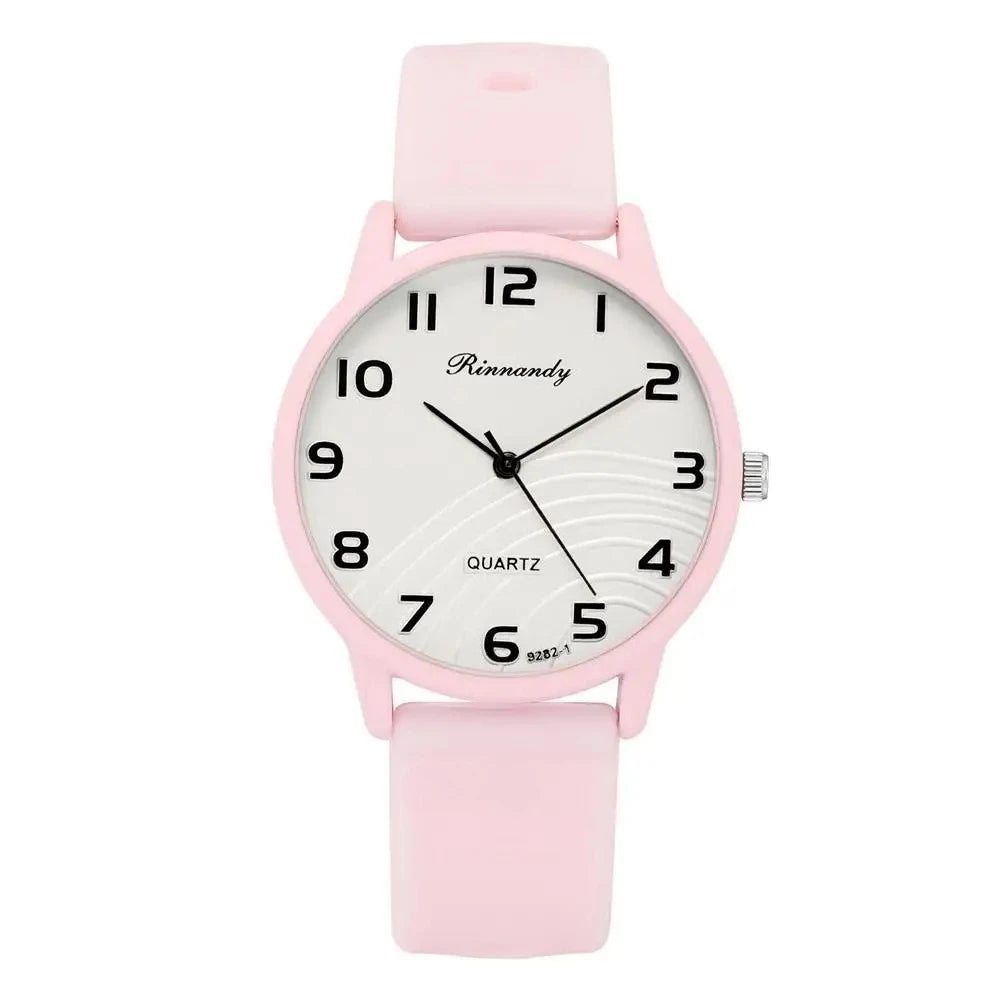 Women's Arabic Dial Silicone Watch