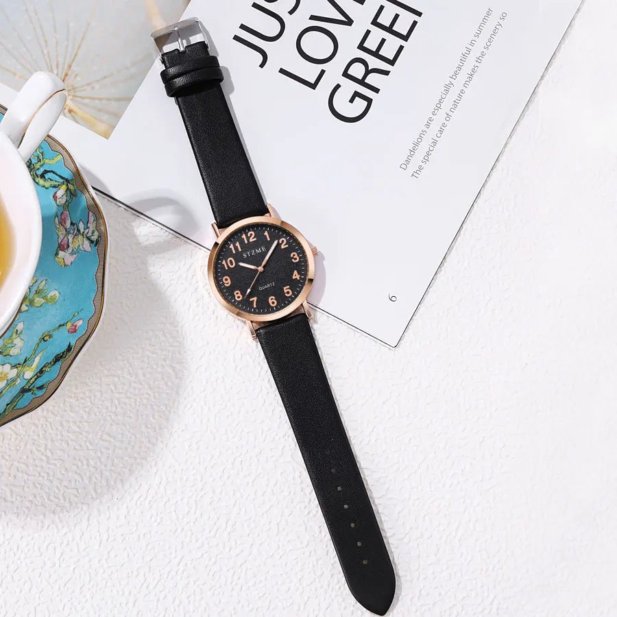 Women's Luminous Leather Watch