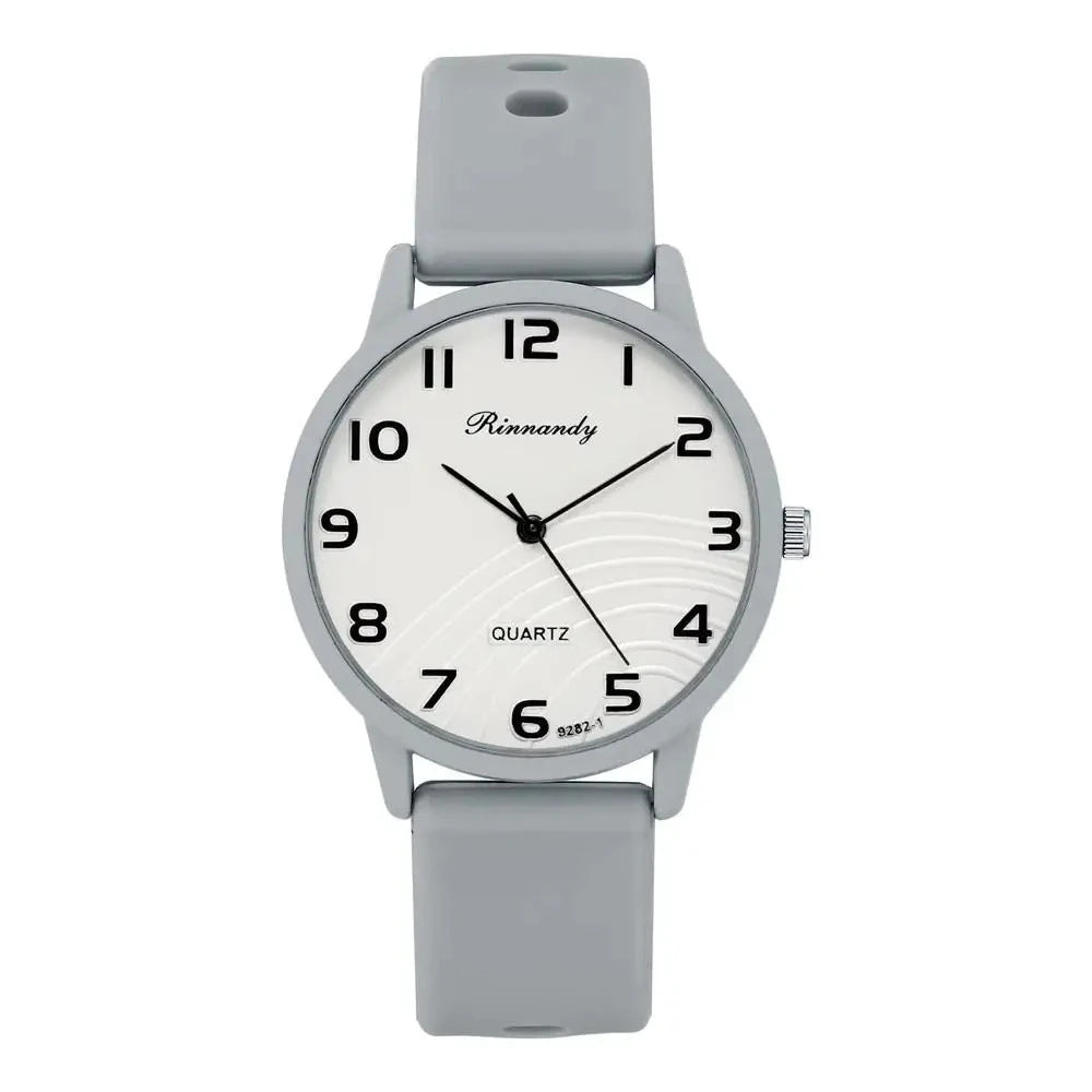 Women's Arabic Dial Silicone Watch