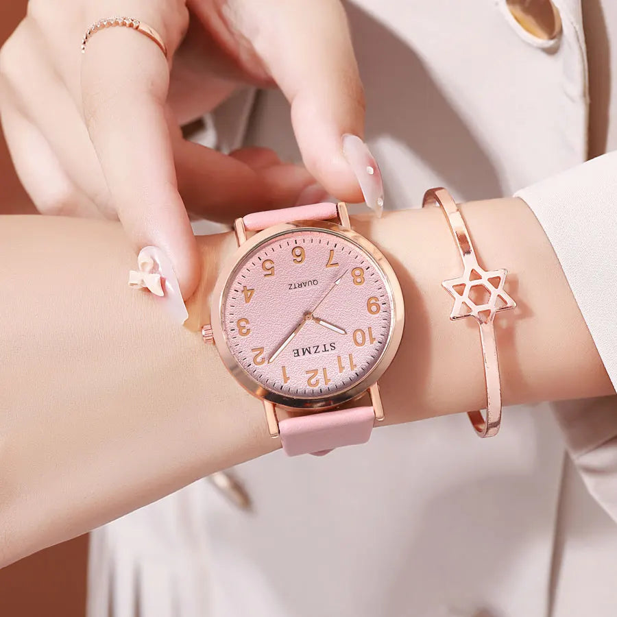 Women's Luminous Leather Watch