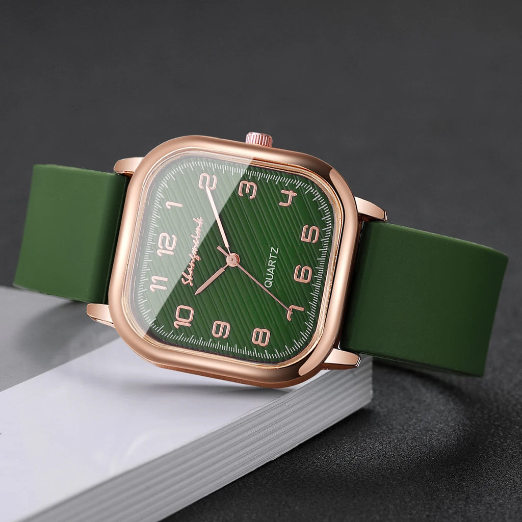 Women's Square Arabic Dial Watch
