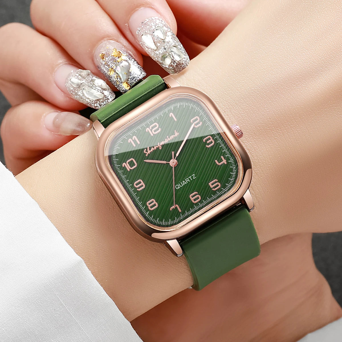 Women's Square Arabic Dial Watch