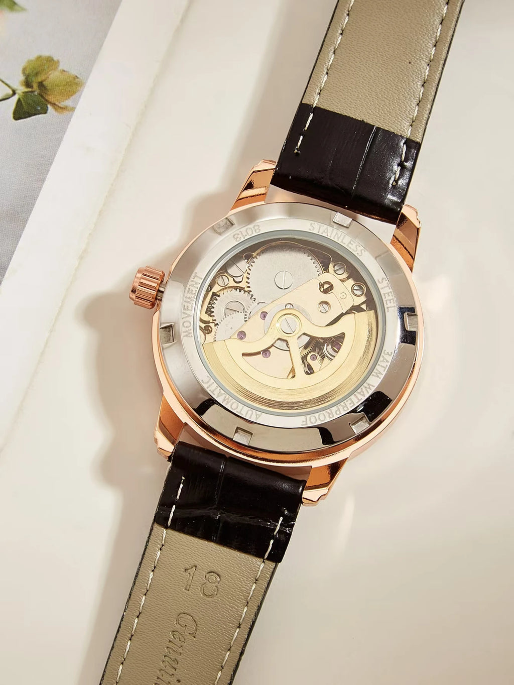 Women Automatic Watch Fashion Cute Mechanical Wristwatches Dainty Elegant Waterproof Luxury Gifts for Girlfriend Watch