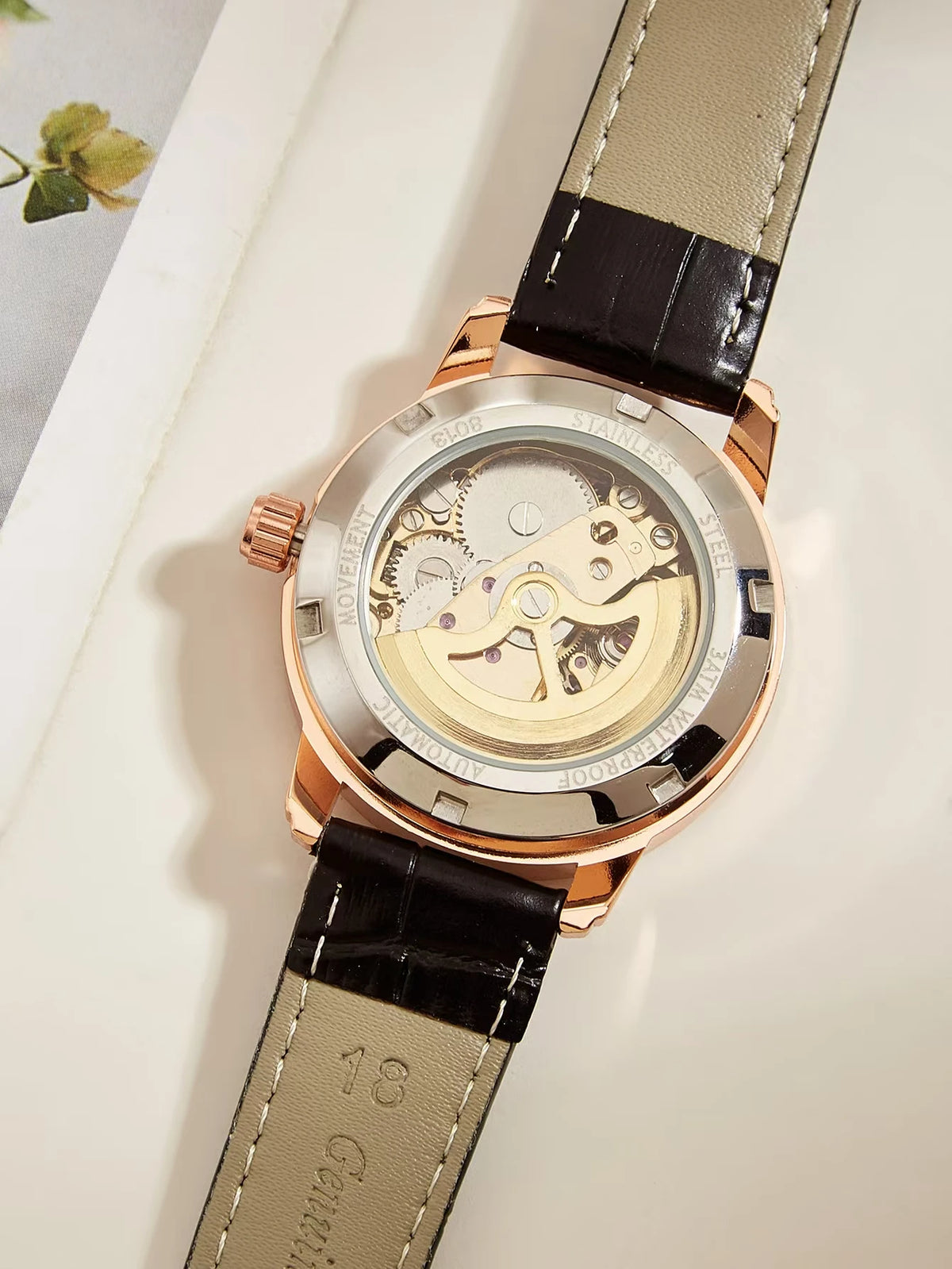 Women Automatic Watch Fashion Cute Mechanical Wristwatches Dainty Elegant Waterproof Luxury Gifts for Girlfriend Watch