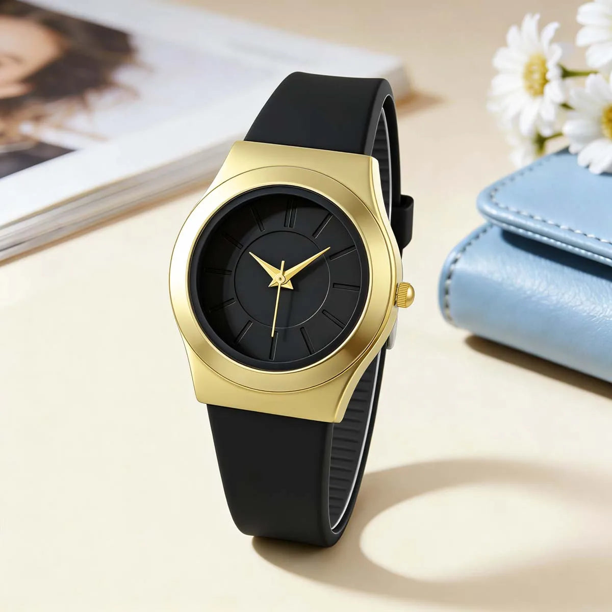 Women's Minimalist Gold Watch