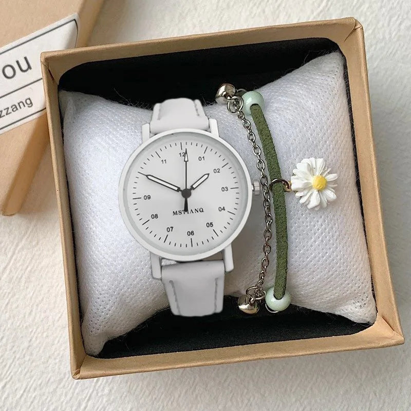 YIKAZE Women's Retro Leather Watch