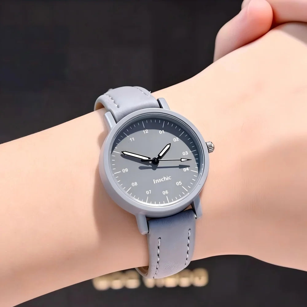 YIKAZE Women's Retro Leather Watch