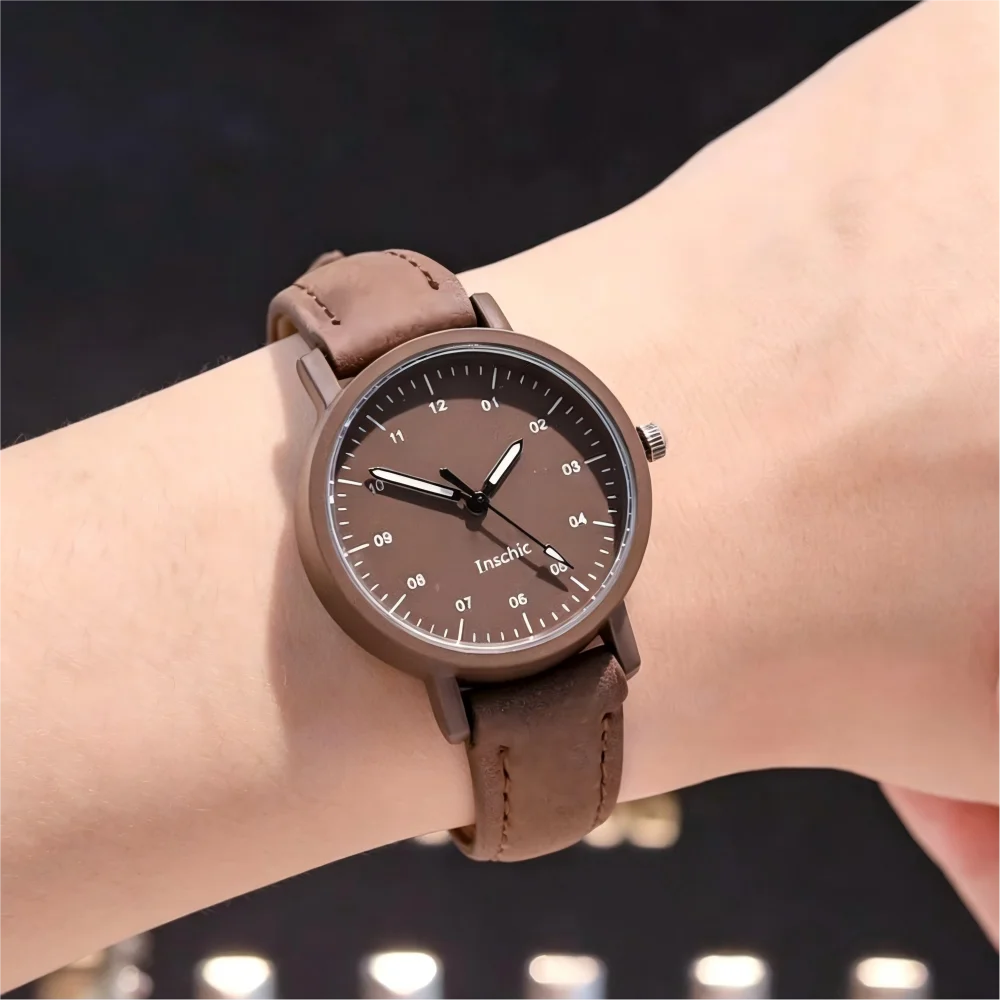 YIKAZE Women's Retro Leather Watch