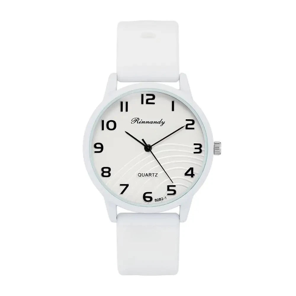 Women's Arabic Dial Silicone Watch