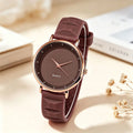Women's Round Dial Silicone Watch