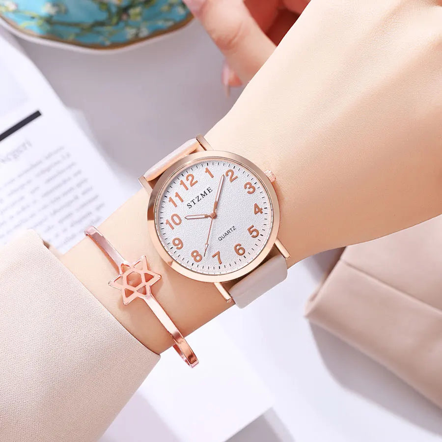 Women's Luminous Leather Watch