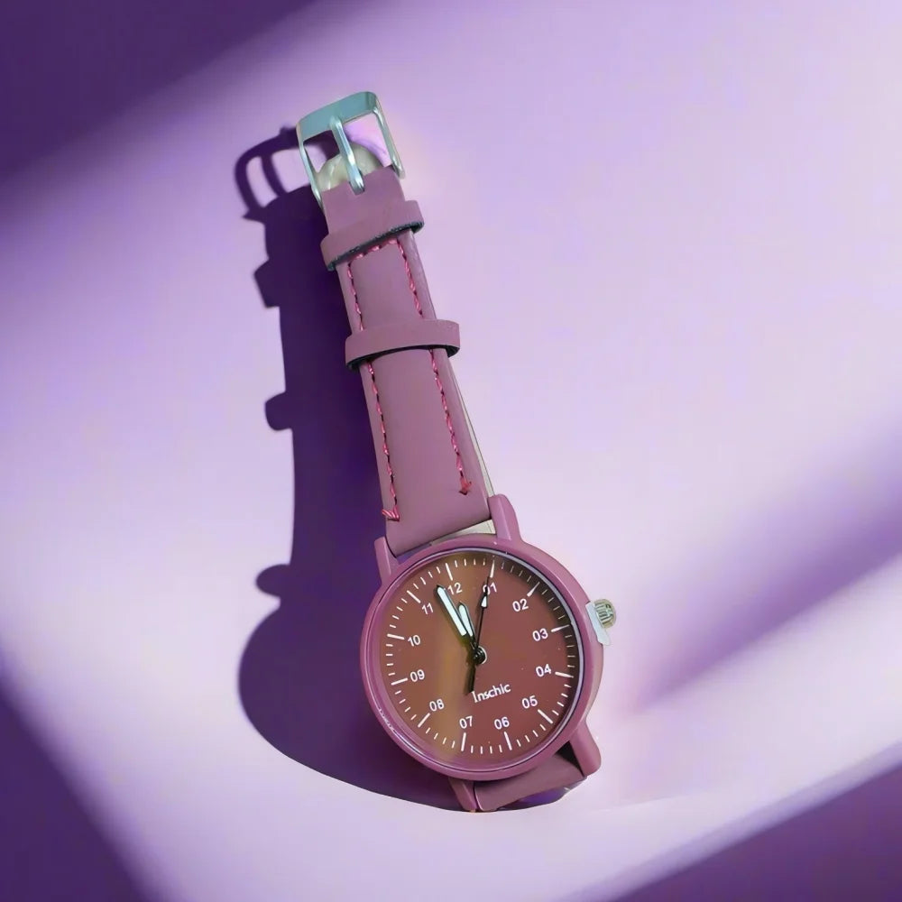 YIKAZE Women's Retro Leather Watch