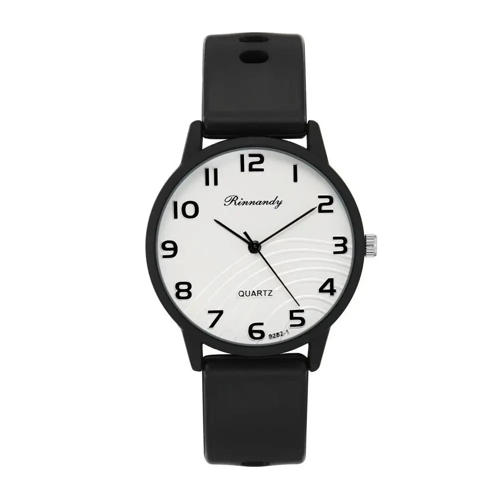 Women's Arabic Dial Silicone Watch