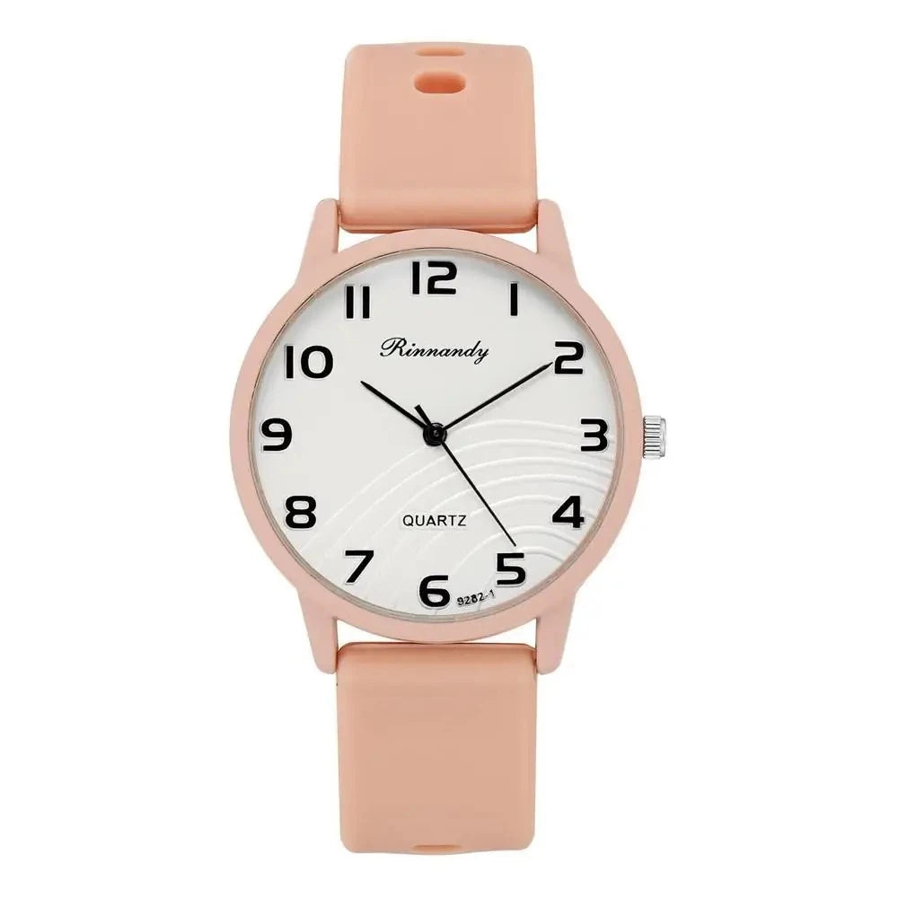 Women's Arabic Dial Silicone Watch